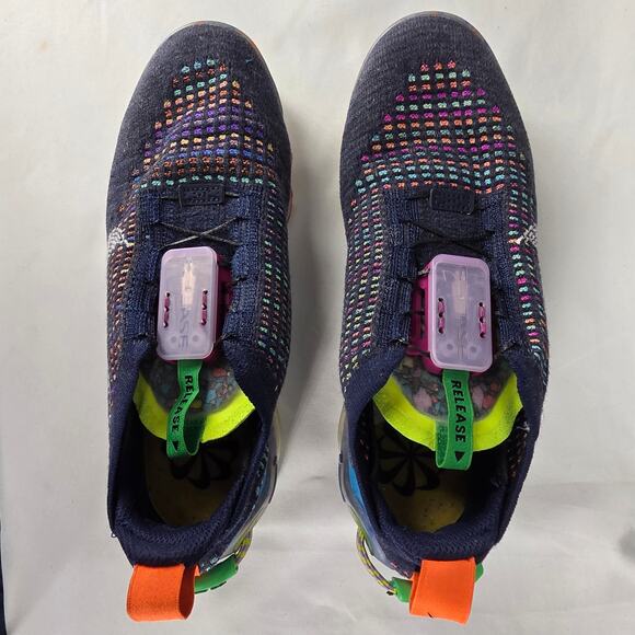 NIKE AIR VAPORMAX 2020 FLYKNIT WOMEN’S SIZE 6.5 DEEP ROYAL BLUE MULTI-COLOR - Picture 5 of 13